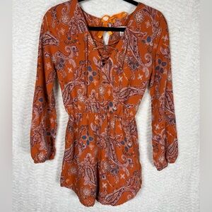 Abercrombie & Fitch Orange Paisley Jumpsuit. The Print 🤩🔥